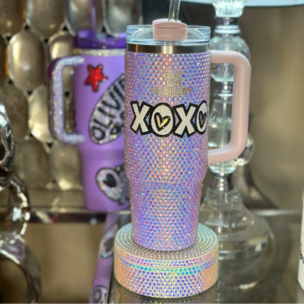 Lavender Purple Stanley Quencher - Rhinestone & Bedazzled! GORGEOUS!